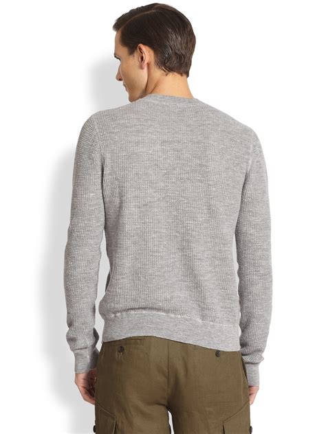 michael kors grey crew neck sweater|michael kors men's sweaters.